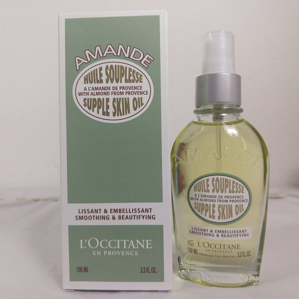 L'Occitane Almond Soothing & Beautifying Supple Skin Oil -100ML NIB